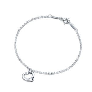 Tiffany & Co. Elsa Peretti Open Heart Sterling Silver Bracelet